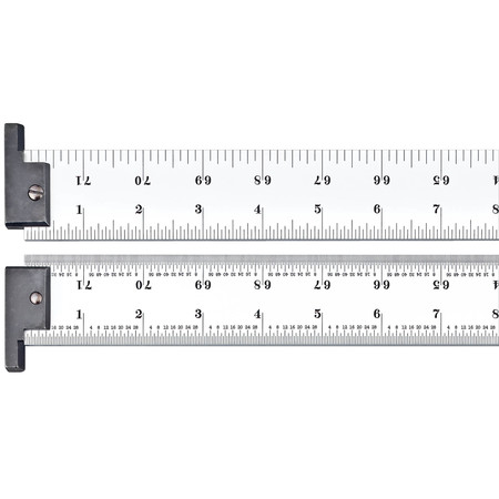 Starrett Hook Rule 72" 4R Grad Heavy Spring Tempered CH404R-72